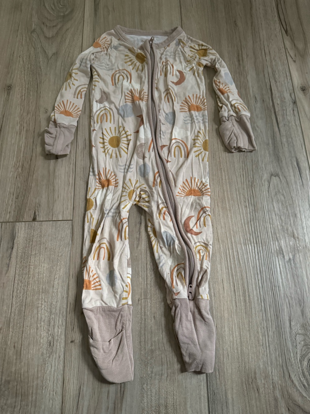 Little Sleepies Celestial Print Zippy Size 3-6 months